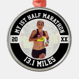1st Half Marathon Runner First Running Beginner Ornament Aus Metall