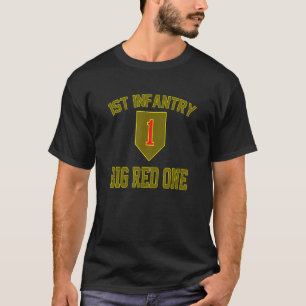 1st Infanterie Big Red One Veteran Vater-Tag Vete T-Shirt