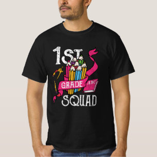 1st Klasse Squad Zurück zur Schule Kinder Geschenk T-Shirt
