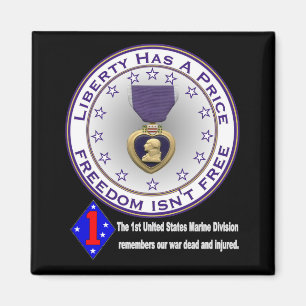 1st Marine Div Erinnerungen DARK Magnet
