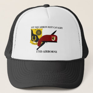 1ST SQUADRON 91ST CAVALRY 173D IM FLUGZEUG HAT TRUCKERKAPPE
