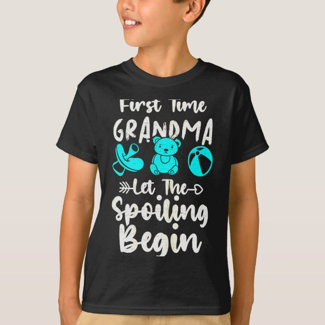 1st Time Grandma To Be First Time Grandma Grandmot T-Shirt (Vorderseite)