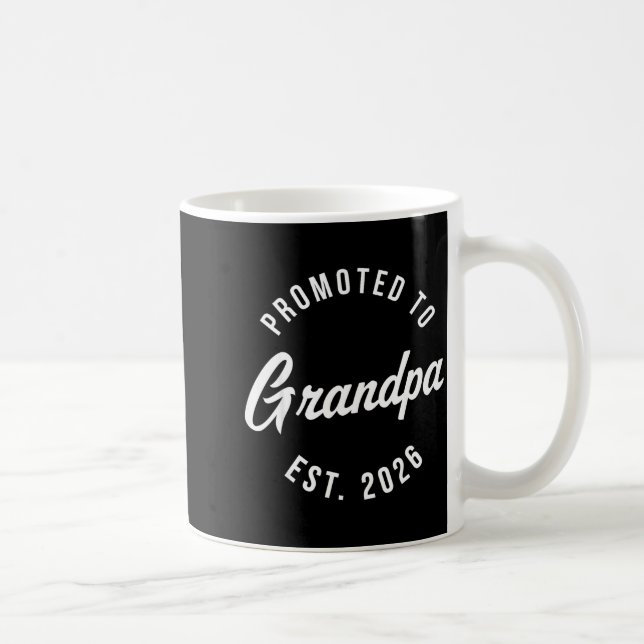 1st Time Grandpa Est 2026 New First Grandpa 2026  Kaffeetasse (Rechts)