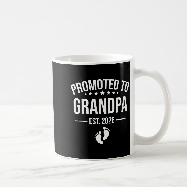 1st Time Grandpa Est 2026 New First Grandpa 2026  Kaffeetasse (Rechts)