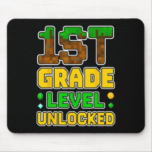 1ste Stufe Entsperrter Videogamer Pixel CK to S Mousepad