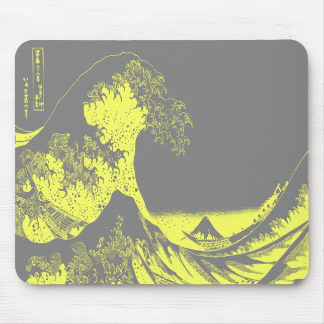 1thegreatwaveredblackbig-003 mousepad (Vorne)
