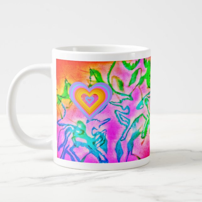 1UNICORN<3 RAINBOOT-TASSE Jumbo-Tasse (Links)
