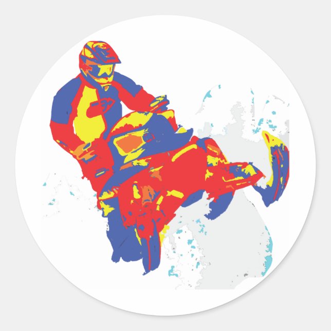 1wARHOL-sLEDS-2 Runder Aufkleber (Vorderseite)