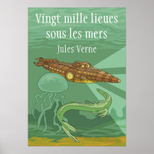 20000 lieues sous les mers - Jules Verne Poster