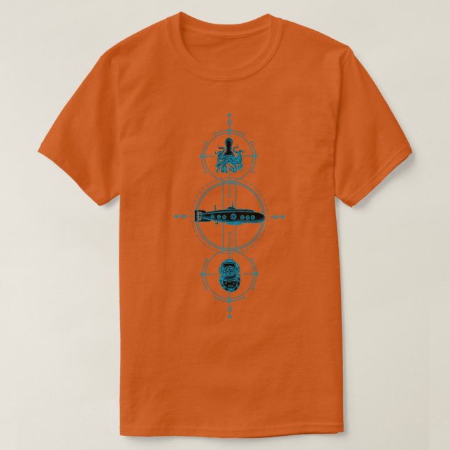 20000 Ligen unter Wasser T-Shirt (Design vorne)