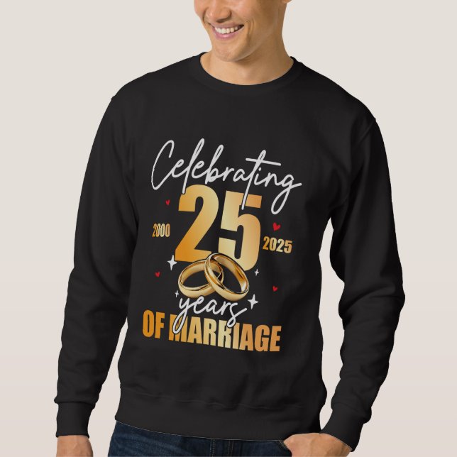 2000 25. 25. Ehejahr Sweatshirt (Vorderseite)