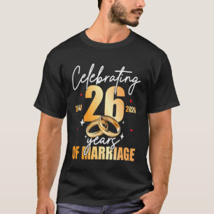 2000 26. 26 Jahre Hochzeitstag feiern T-Shirt