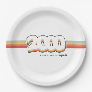 2000 Die Geburt von Legenden Pappteller