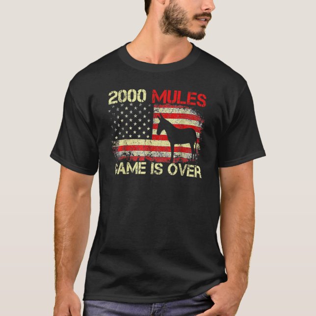 2000 Mules Spiel ist über die ehrliche Wahl 2024 T-Shirt (Vorderseite)