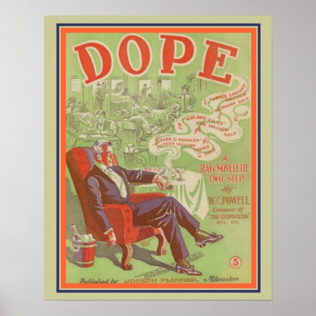 2000er-Jahre: Dope Sheet Music Cover -16x20 Poster (Vorne)