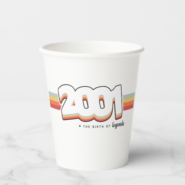 2001 Die Geburt von Legenden Pappbecher (Vorderseite)