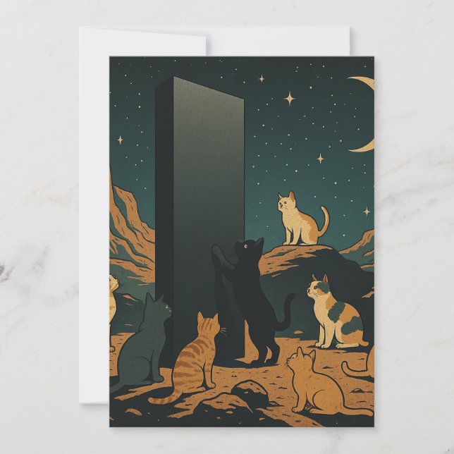 2001: Eine Weltraummacherei Einladung (Vorderseite)