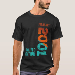 2001 Limitierte Auflage 2001 Februar 2001 Jahr 200 T-Shirt