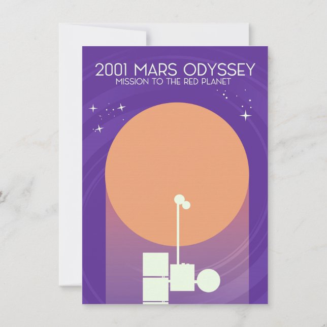 2001 Mars Odyssey Einladung (Rückseite)