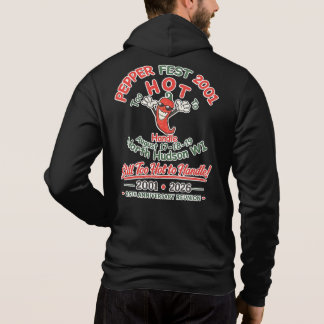2001 Pepper Fest 25. Jubiläums-Reißverschluss-Jack Hoodie
