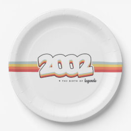 2002 Die Geburt von Legenden Pappteller