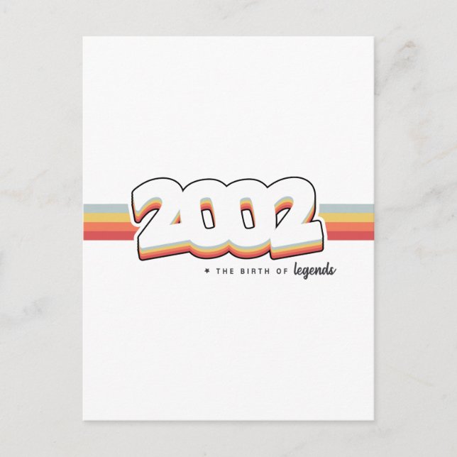 2002 Die Geburt von Legenden Postkarte (Vorderseite)