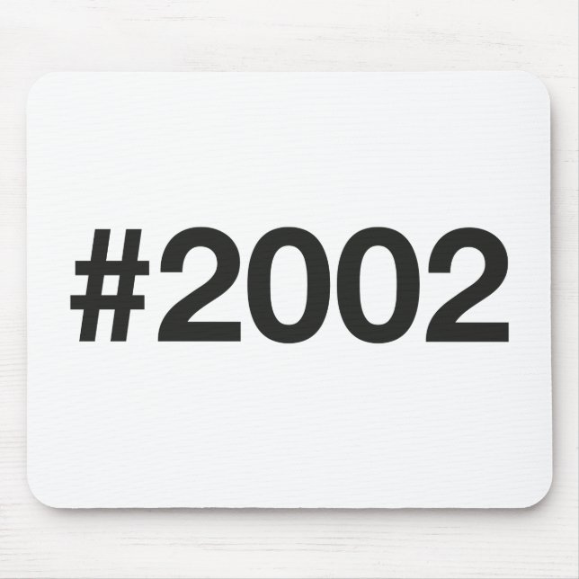 2002 Hashtag 23 Geburtstagsjubiläum Mousepad (Vorne)