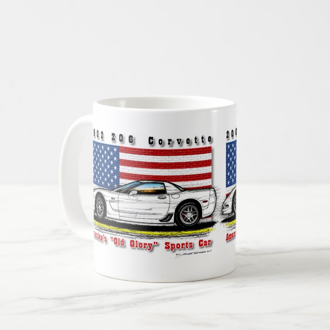 2002 Z06 Korvette Kaffee-Tasse Tasse (Vorderseite Links)
