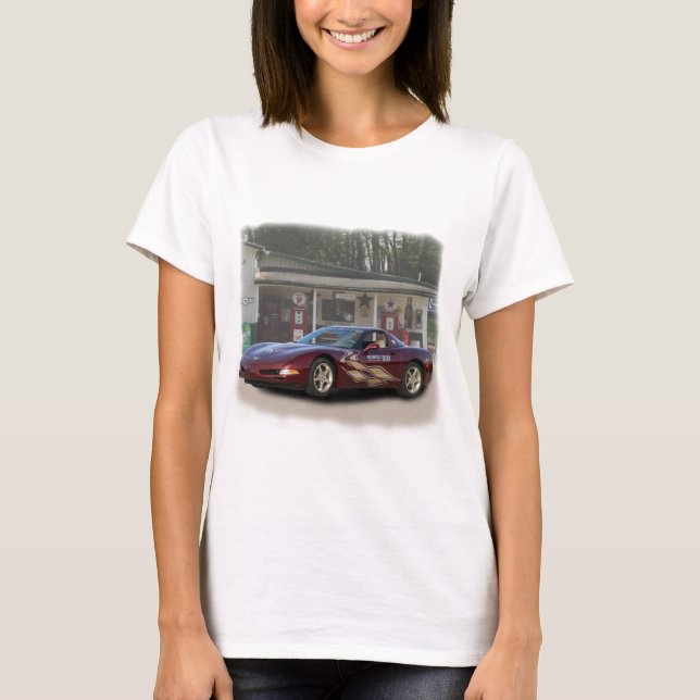 2003 50 Jahre Chevy Corvette Pace Auto T-Shirt (Vorderseite)