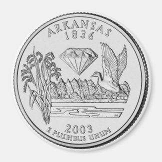 2003 Arkansas Staat Quarter Magnet
