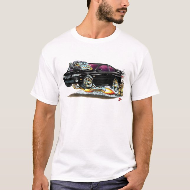 2004-06 GTO schwarzes Auto T-Shirt (Vorderseite)