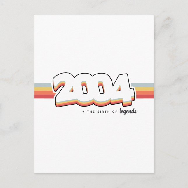 2004 Die Geburt von Legenden Postkarte (Vorderseite)