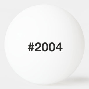 2004 Hashtag 21 Geburtstag Tischtennisball