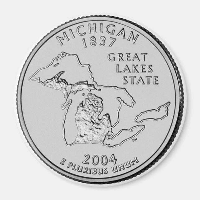 2004 Michigan Staat Quarter Magnet (Vorne)