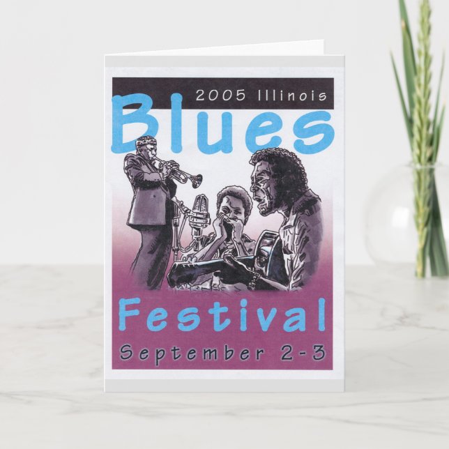 2005 Blues-Konzert-Plakat-Projekt Karte (Vorderseite)