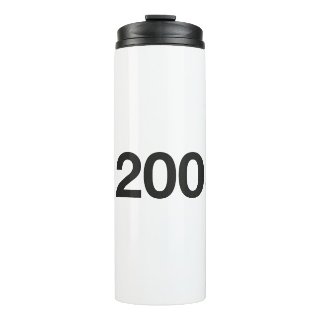 2005 Hashtag 20 Geburtstag Thermosbecher (Vorderseite)