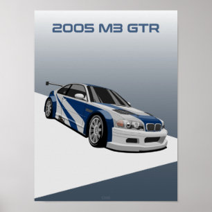 2005 M3 Rennwagen Poster