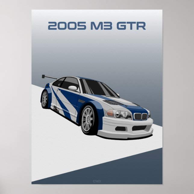 2005 M3 Rennwagen Poster (Vorne)
