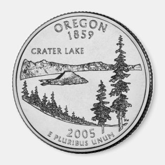 2005 Oregon Staat Quarter Magnet