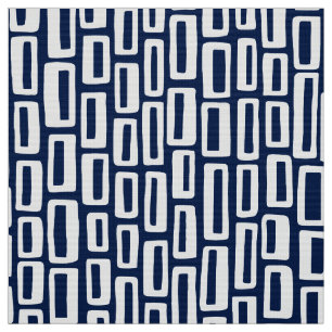 2005 - White on Dark Blue 001744 Stoff