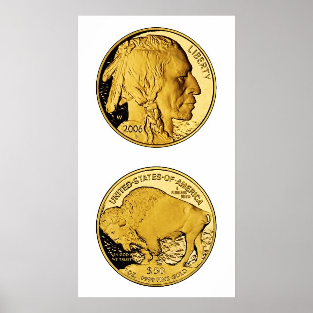 2006 American Buffalo Proof Gold Bullion Coin Poster (Vorne)