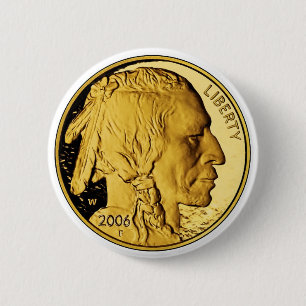 2006 Amerikaner-Büffel-Beweis-Goldbarren-Münze Button