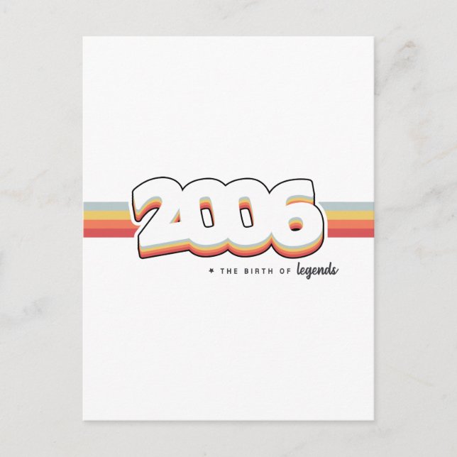 2006 Die Geburt von Legenden Postkarte (Vorderseite)