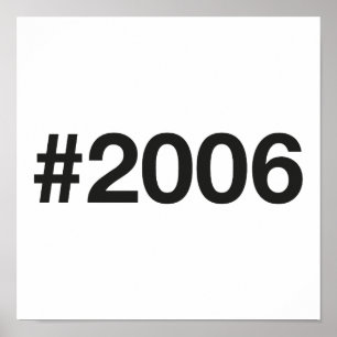 2006 Hashtag 20. Geburtstag 20 Jahre Poster