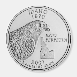 2007 Idaho Staat Quarter Magnet