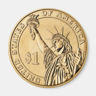 2007 Präsident 1 Dollar Münze aus U.S. Münze Magnet