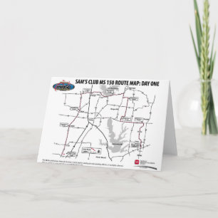 2007 Sam's Club MS 150 greeting card Karte
