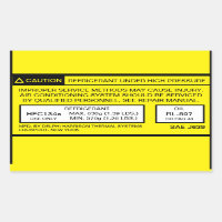 2007 Tacoma A/C Klimaanlage Decal