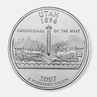 2007 Utah Staat Quarter Magnet