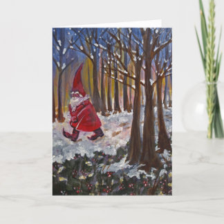 2007_Walking_Gnome Feiertagskarte